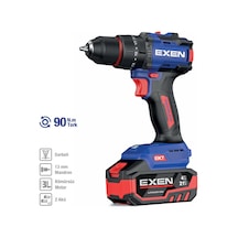 Exen EN 294 DS 21V 4AH 90 NM Kömürsüz Darbeli Şarjlı Matkap Exen EN 294 DS 21V 4AH 90 NM Kömürsüz Darbeli Şarjlı Matkap