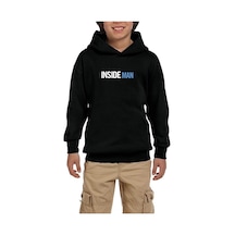 Zepplin Giyim Insade Man Blue Gri Çocuk Kapşonlu Sweatshirt Gri