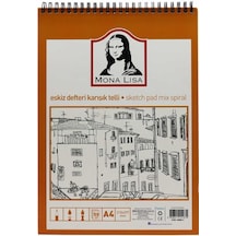 Eskiz Defteri Mona Lisa Karışık Telli A4