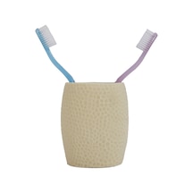 DİŞ FIRÇALIK,MACUNLUK SARI PETEK DESENLİ POLİRESİN 8X8X10CM 400ML Diğer