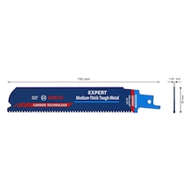 Bosch Expert 'Medium-Thick Tough Metal' S 955 Hhm Panter Testere Bıçağı 1 Parça - 2608900373