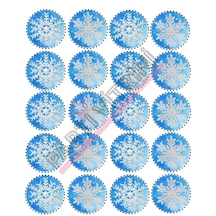 Frozen Kar Tanesi Temalı Yenilebilir Resimli Pasta Ve Kurabiye Gofret Plaka Kağıt Baskısı