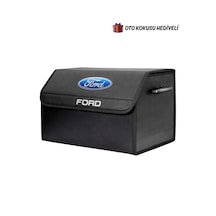 Ford Marka Logolu Oto Bagaj Organizer Çanta Oto Bagaj Çantası 2 Bölmeli Suni Deri Boyutlar : 48 Cm X 31 Cm X 29 Cm