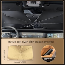 Katlanır Araç Ön Camı Güneşlik Büyük Altın 01