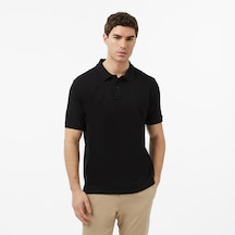 Nautica Erkek Siyah Regular Fit Polo Yaka T-shirt Düz K65000t Siyah
