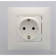 Legrand Salbei Topraklı Priz Beyaz Çerçeveli