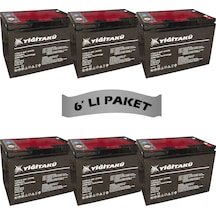 Yiğit Akü 12v 80ah Jel Elektrikli Bisiklet Aküsü 6'lı Set