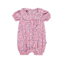 Civil Baby Kol Ve Yaka Fırfırlı 6-18 Ay Tulum - Pembe Soft Pembe