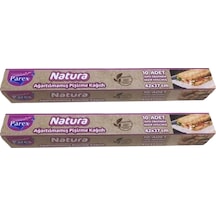 Natura Ağartılmamış Hazır Kesilmiş Pişirme Kağıdı 10 Lu İkili Set