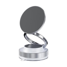 Geeksen Araç İçin Manyetik Navigasyon Tutucu - 360 Açı Ayarlı Vakum Emici Telefon Tutucu Beyaz