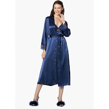 Ceyyiz Pierre Cardin Uzun Saten Sabahlık Gecelik Set 4370