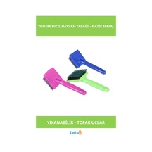 Mikopet Deluxe Yumuşak Dokulu Evcil Hayvan Tarağı Kedi, Köpek, Tavşan İçin