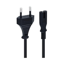Ps3 / Ps4 / Ps5 / Xbox Series S-x Uyumlu Güç Kablosu 1.5 Metre 2pin Güç Kablosu Projeksiyon - Monitör - Tv Universal 2pin Güç Kablosu Teyp Fişi 1
