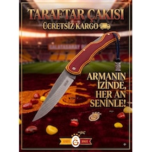 El Yapımı Premium Sarı Kırmızı Taraftar Çakısı N690 Böhler Çelik Sarı - Kırmızı