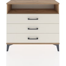 Arges Şifonyer Tek Raflı 3 Çekmeceli 88x30x80 Çam-aytaşı Çam