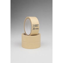 3 Adet Kağıt Bant 36mm Maskeleme Bandı Boya Bandı