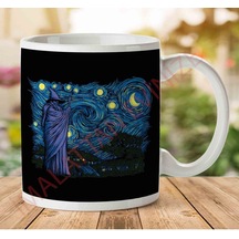 1-1533 L Of T R Van Gogh Starry Hobbiton Kupa Bardak Çok Renkli