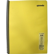 Flex Pastel Defter A4 40 Yp Kareli - Sarı