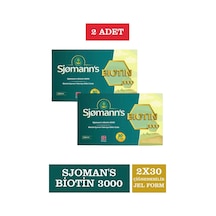 Sjomann's Biotin 3000 Takviye Edici Gıda 2 x 30 Çiğnenebilir Jel