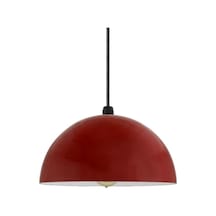 Mylights Kırmızı Içi Beyaz Metal Sarkıt Avize 30 Cm