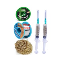 Mechanic /lehim Teli 40gr 0,3mm Flux Lehim Toplama 2uul-2015 Emme Teli 2,0mm Havya Lehimleme Teli Set17