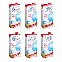İçim Sade Tam Yağlı Süt 1 Lt X 6 Adet