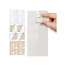 Konesam Pvc Şeffaf 3x3 Cm 30 Set 60 Adet Vertikal Jaluzi Tamir Patchleri - Kolay Kurulum, Dayanıklı Materyal Şeffaf