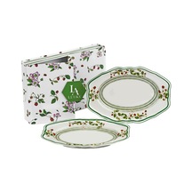 Lucky Art Blassom Bone 2'li Oval Tabak Seti Çok Renkli