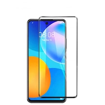 Huawei P Smart 2021 Kırılmaz Cam Tam Kapatan Ekran Koruyucu