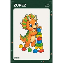 Zpz550 Triceratops Blok Kulesi Ütüyle Uygulanabilir Transfer Baskı - 911529565
