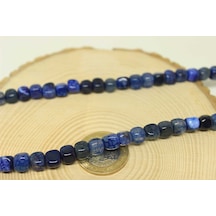 Akik Taşı Küp Şekilli 7-8mm Aralığı/5 Adet (24220-1) Altın