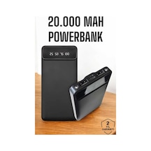 20.000 Mah Led Işıklı Lcd Ekran Usb Girişli Type-c Lightning Powerbank Renkli 94462309
