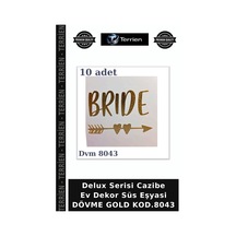 Delux Serisi Cazibe Ev Dekor Süs Eşyasi Dövme Gold Kod.8043