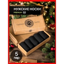 Fashion Socks Uzun Çorap Seti Pamuklu 5 Çift Siyah 286342233 Siyah