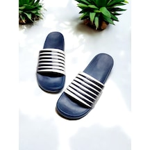 Rahat Kalıp Plaj,deniz,havuz,banyo Terliği Lacivert - Beyaz Rahat Kalıp Plaj,deniz,havuz,banyo Terliği Lacivert - Beyaz