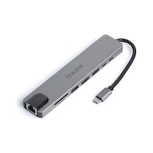 Dark DK-AC-U31X40 USB 3.1 Type-C 8 in 1 ETH/HDMI/SD/USB3.0-2.0/USB-C PD Çevi HUB