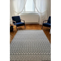 Leiva Home Monaco 0223 Krem Gri Bohem Sisal Bukle Yumuşak Özel Kesim Salon Koridor Mutfak Yolluk Saçaklı Halı 0223-krem/gri