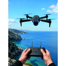 Katlanabilir 4k Hd Kameralı Drone Sabit Yükseklik Desteği İle