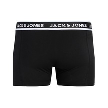 Jack & Jones Jacsway Solid Erkek Boxer 3'lü Paket Pamuklu Rahat Siyah