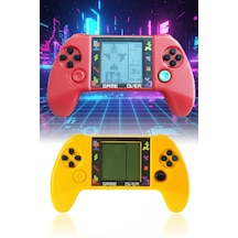 Taşınabilir Tetris Oyun Konsolu Renkli Retro Oyun Aleti Çocuklar İçin Eğlenceli Mini Konsol Çok Renkli