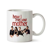 How I Met Your Mother Yellow Umbrella Porselen Kupa Bardak Beyaz