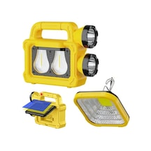 Powermaster Pm-26930 Solar Panelli 6 Işık Modlu Powerbank Özellikli 2400mah Type C Giriş 5v Led Kamp Feneri Diğer