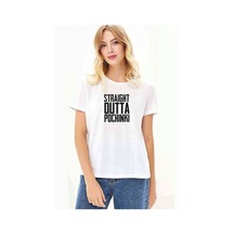 Pubg Straıght Outta Pochınkı Baskılı Beyaz Kadın Tshirt (534278838)