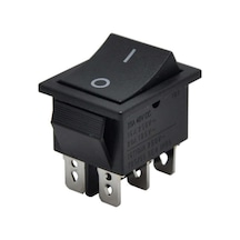 Kare Off-on Işıksız Geniş Yaylı Anahtar Siyah 6 Pinli Yaylı Switch 5 Adet