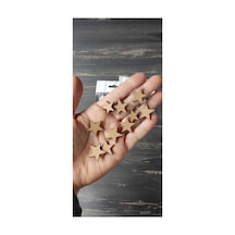 Ham Ahşap Yıldız Mini Boy 1-2 Cm 20 Adet
