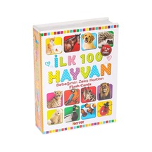 1741 Flash Card İlk 100 Hayvanlar Eğitici Kartlar -dıytoy