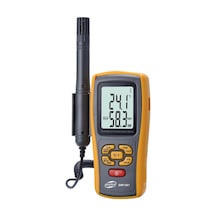Sones Benetech Gm1361 2.5 İnç Ekranlı Dijital Sıcaklık Ve Nem Ölçer Higrometre / Termometre Sarı