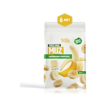 Dondurularak Kurutulmuş Muz 20 G Freeze Dried Meyve Cipsi Çıtır Meyve Kurusu 6 Adet
