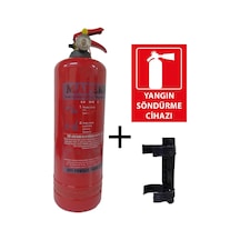 Mapeks Yangın Tüpü 2 KG + Plastik Aparatı ve Yangın Tüpü Levhası Set