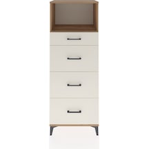 Hyperion Dolap Tek Raflı 4 Çekmeceli 60x44x163 Çam-aytaşı Çam